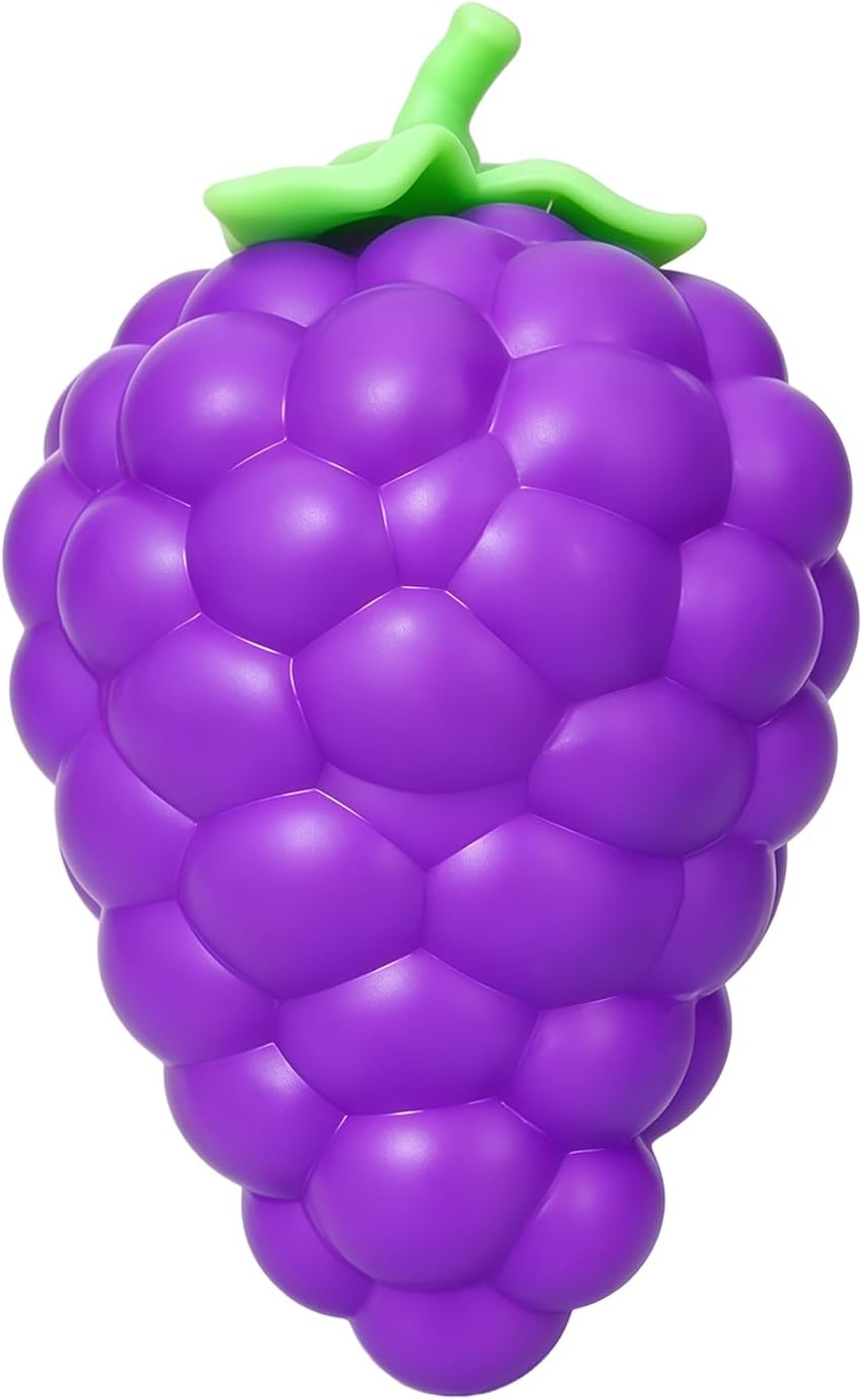 Grapes Squeeze Toys, Big Slow Rising Stress Ball Squeeze Toy, Stress and Anxiety, Party Favor, Desktop Decoration