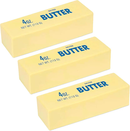 3 Pcs Butter Squishy Fidget, Super Soft Butter-Shaped Slow Rising Squeeze, Stress Relief Anxiety Relaxation Squishies, Ideal for Birthday Gifts, Party Favors and Classroom Prizes (3, Butter)