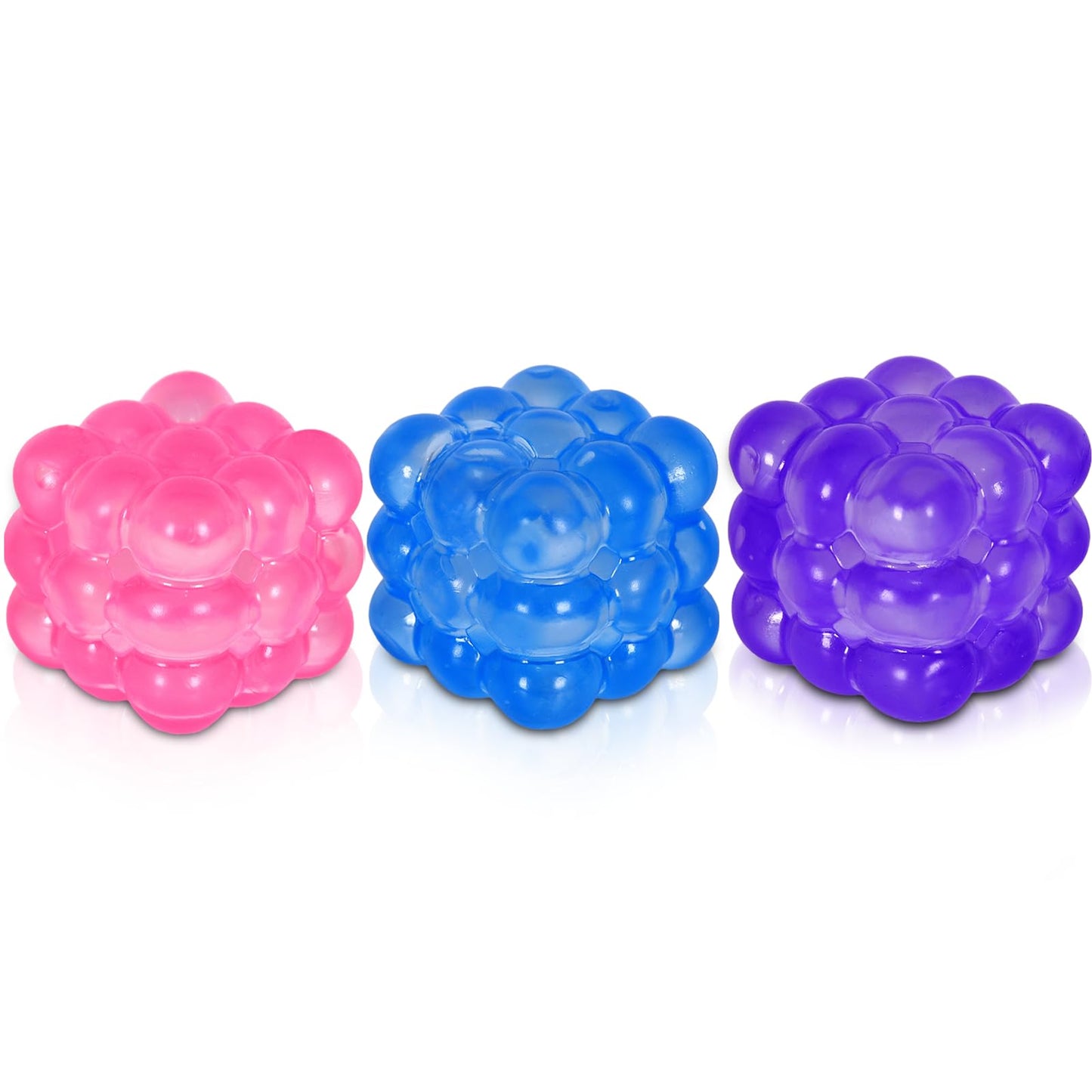 Squishy Cube Stress Toy – 1.77 in / 4.5 cm Smooth Squeeze Cube Fidget Toy for Kids & Adults, Sensory Stress Relief Toy for Focus, Soft Handheld Desk Fidget (Purple)