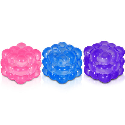 Squishy Cube Stress Toy – 1.77 in / 4.5 cm Smooth Squeeze Cube Fidget Toy for Kids & Adults, Sensory Stress Relief Toy for Focus, Soft Handheld Desk Fidget (Purple)