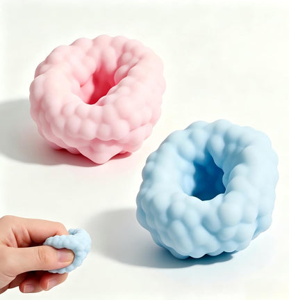 2Pcs Crunchy Noisy Squishies Stress Balls, Ice Skin Crunchy Squishies Balls Fidget Toys, Adults Relieve Anxiety Squeeze Toys, Suitable for Halloween, Christmas, Party Supplies Stress Balls (2)
