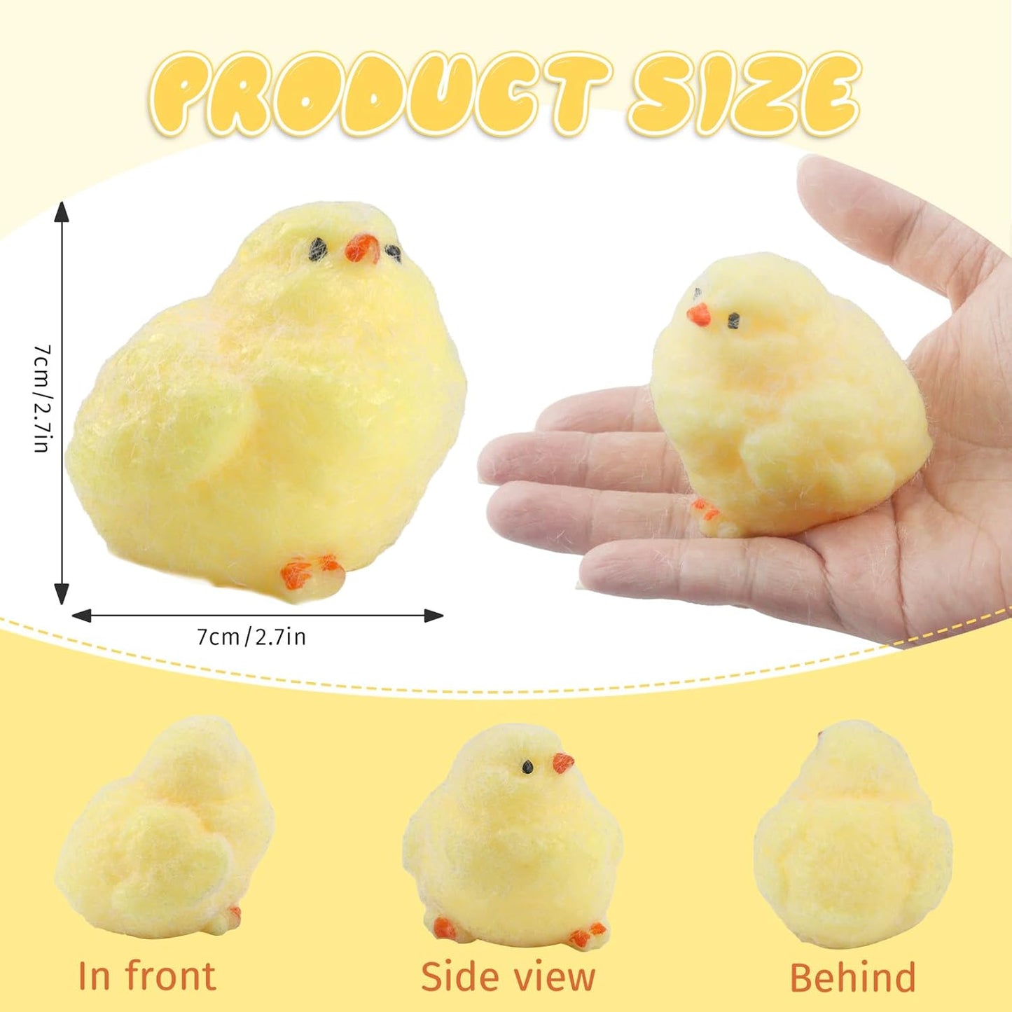 Gytera Handmade Chicken Squishies Soft Fidget Toys Adults, Stress Relief Sensory Toy for Autism, Chicken Squeeze Toys