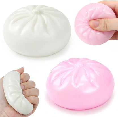 Dumpling Stress Balls Fidget Toy for Adults, 2Pcs Dumplings Soft Squeeze Toy, Desktop Office Toys for Birthday Party Gifts