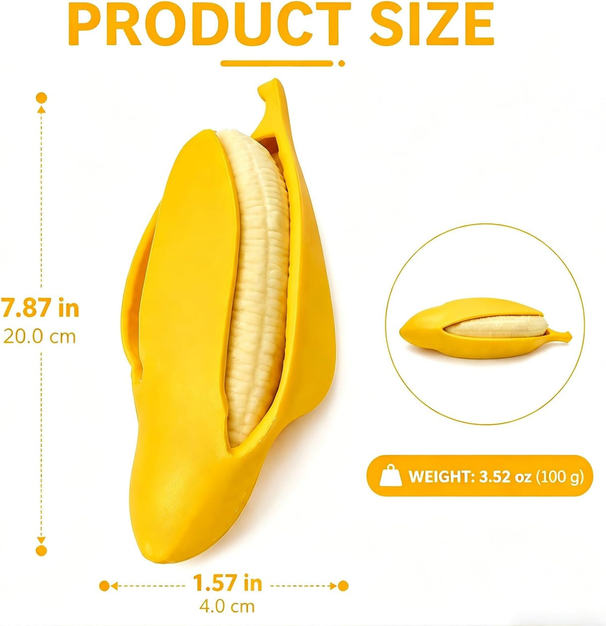 2Pcs Squishies Banana Squishies Squeeze Toys, Banana Squishies for Stress Relief Stres, Simulation Bananas Fruit Fidget Toys, Suitable for Halloween, Birthday Gifts, Suitable Ages 18 Up