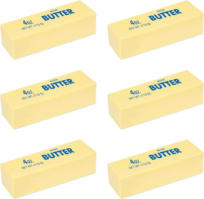 6 Pcs Butter Squishy Fidget, Super Soft Butter-Shaped Slow Rising Squeeze, Stress Relief Anxiety Relaxation Squishies, Ideal for Birthday Gifts, Party Favors and Classroom Prizes (6, Butter)