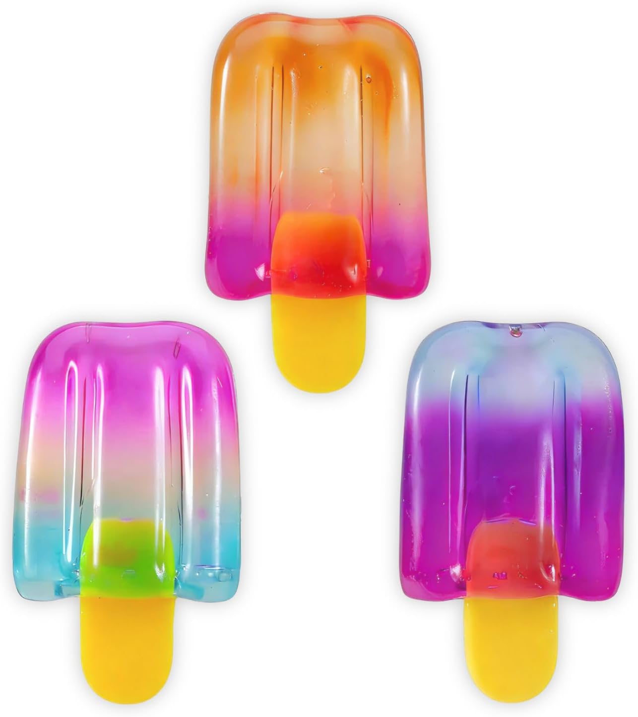 3 Pcs Ice Cream Squishies Fidget Toys Adults, Desktop Office Squeeze Toys for Autism, Stress Balls for Teens Holiday Party Easter Basket Stuffers