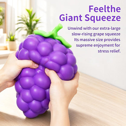Grapes Squeeze Toys, Big Slow Rising Stress Ball Squeeze Toy, Stress and Anxiety, Party Favor, Desktop Decoration