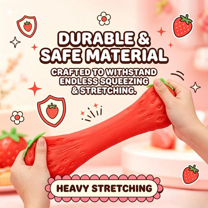 8in Giant Strawberry Squishy, Jumbo Big Cute Realistic Strawberry Stress Ball Soft Squishys Slow Rising Stress Ball for Anxiety Stress Party Favors (Giant Strawberry)