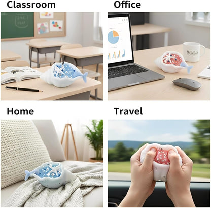 Gytera Ocean Seashell Conch Taba Squishy Fidget Toys Adults Kids, Conch Squeeze Sensory Toys for Kids with Autism, Squishies for Stress Relief Squishy Toys for Kids Toys for Ages 8-13 5-7 2-4