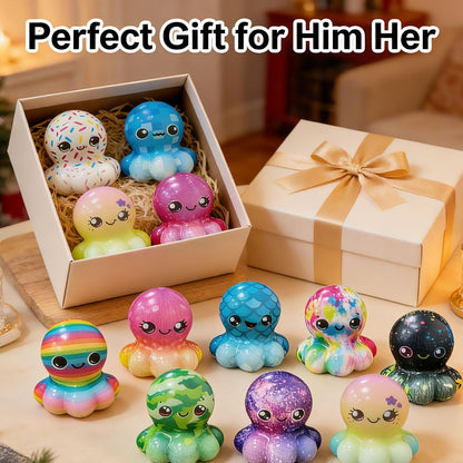 24Pcs Colorful Dumpling Stress Balls Fidget Toys Adults, Random Surprise Squishies - Small Size, Squeeze Dough Ball Hand Toys, Bun with Food Steamer Stretchy, for Easter Basket Stuffers