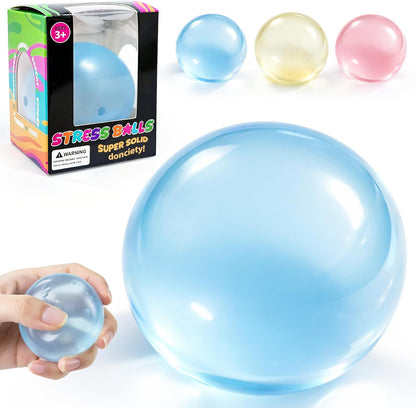 Coconut Oil Squishy, Coconut Oil Stress Ball, Slow Rising Squeeze Luck Squishies, Sensory Fidget Oil Ball Toy for Kids and Adults Party Favors Birthday Gift (Blue)