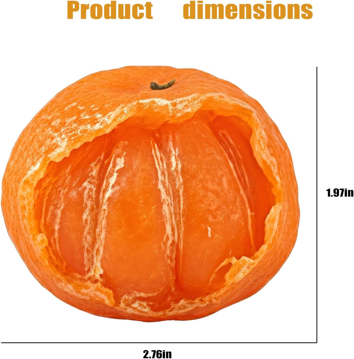 TPR Material Handmade Mandarin Orange Toys, Realistic Scented Fruit Squeeze Fidget Stress Relief Toys, Anxiety Decompression Venting Toy for Adults, Office Gift