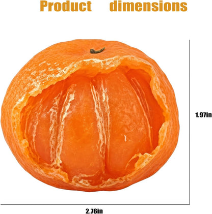 TPR Material Handmade Mandarin Orange Toys, Realistic Scented Fruit Squeeze Fidget Stress Relief Toys, Anxiety Decompression Venting Toy for Adults, Office Gift