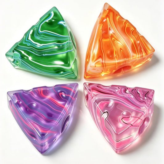 4Pcs Cheese Squishies Toys, Slow Rising Stress Balls for Adults, Non-Sticky Fidget Sensory Toy, Maltose Filled Squeeze Cheese for Anxiety Relief, Classroom Prizes & Party Favors