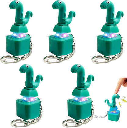 5PCS Lizard Fidget Keychain Clicker Toys, Rechargeable Lizard Button Keychain with Real Keyboard