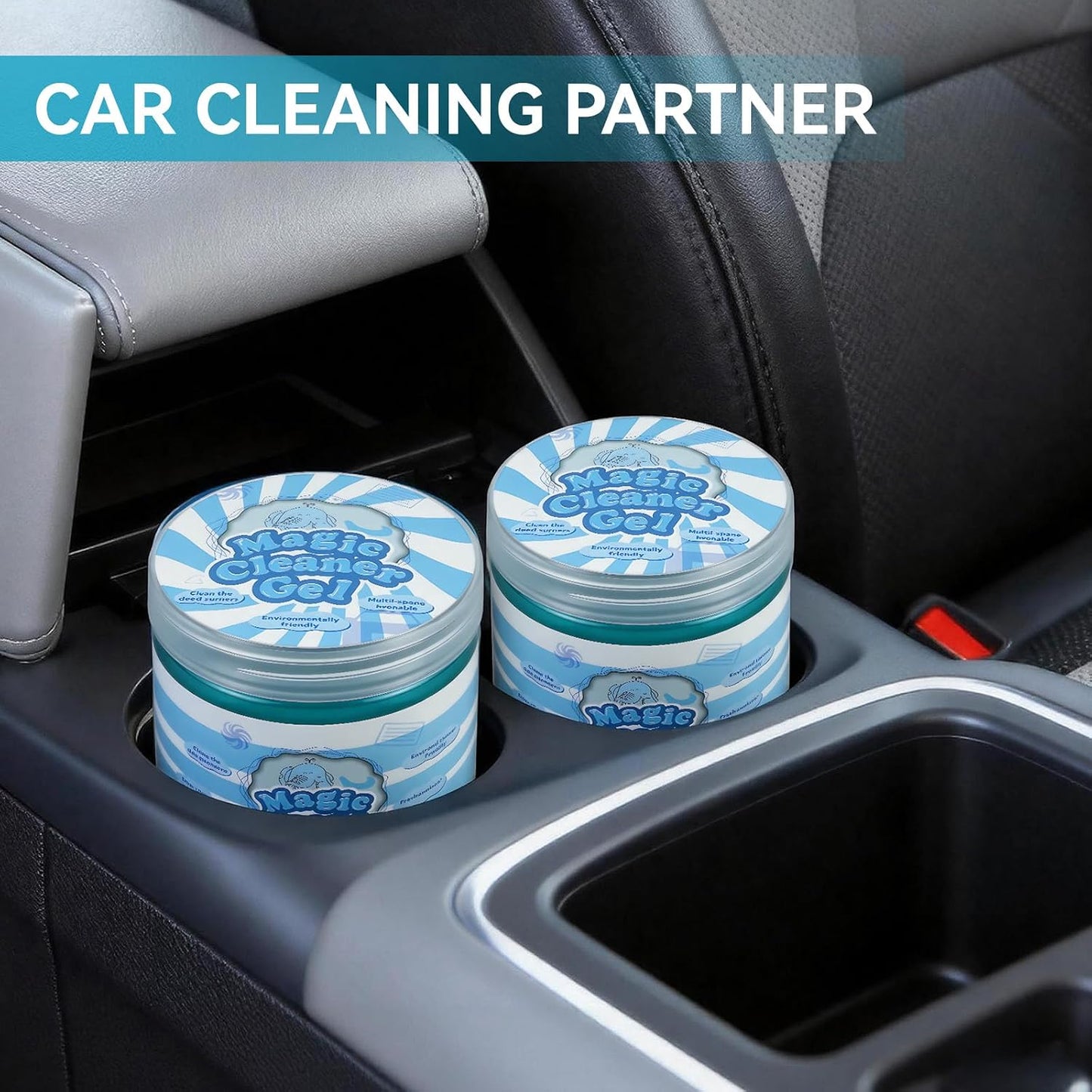 Gytera 2PCS Car Cleaning Gel Car Clean Putty Car Accessories, Universal Car Interior Cleaner, Cleaning Kit Supplies, Auto Detailing Tools Car Accessories, Dust Remover Gifts for Men Women