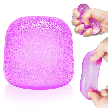 Squishy Fidget Toys, Stress Relief Squeeze Sensory Balls, Stress Relief Toys for Kids and Adults, Sugar Balls for Classroom Prize Favors, Anxiety Relief Party Favors Gifts for Girls & Boys (Pink)