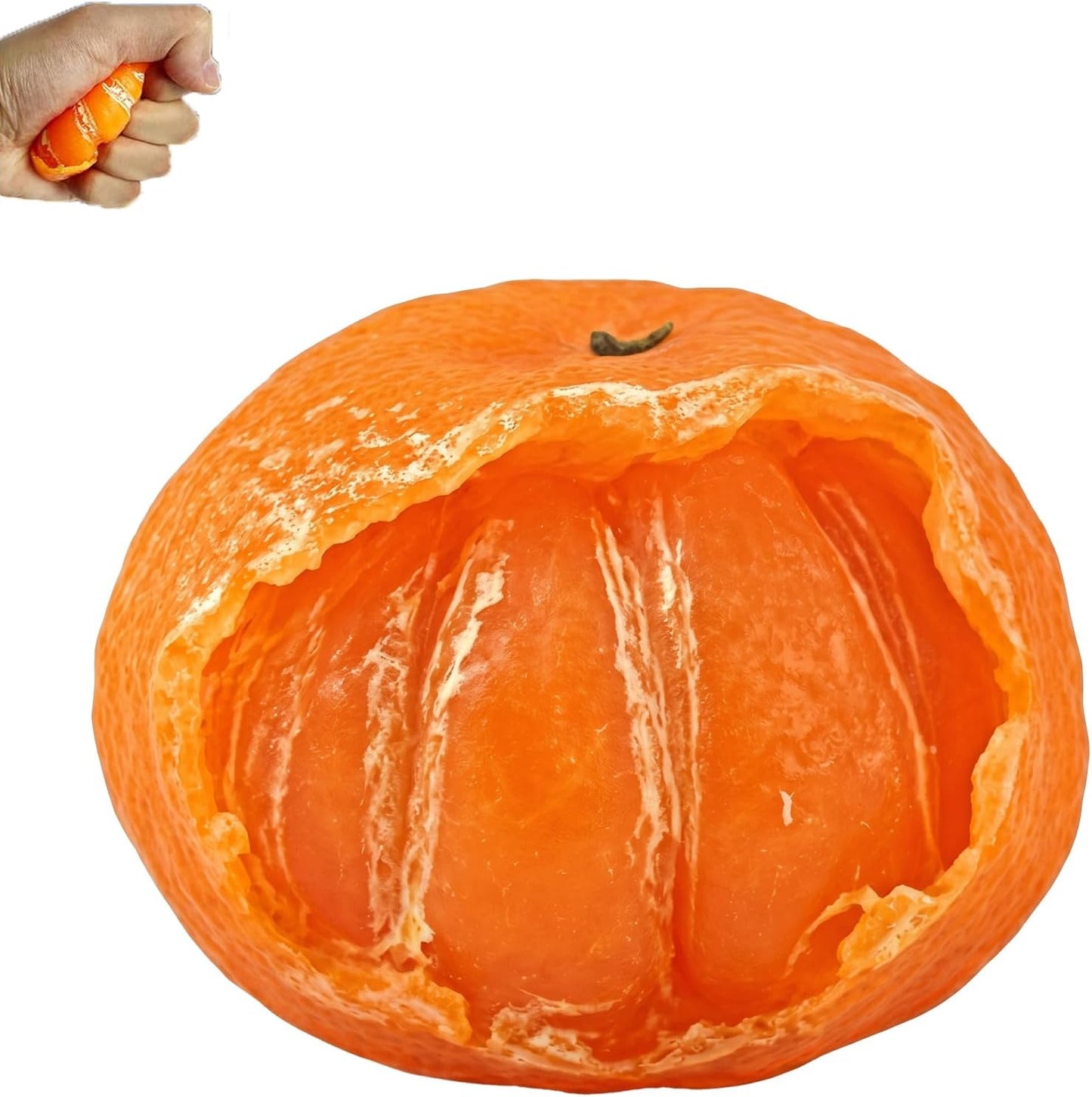 TPR Material Handmade Mandarin Orange Toys, Realistic Scented Fruit Squeeze Fidget Stress Relief Toys, Anxiety Decompression Venting Toy for Adults, Office Gift