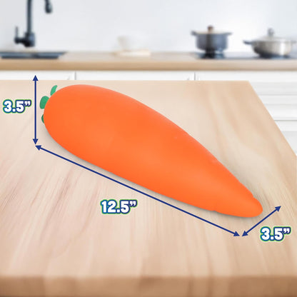 Squishy Carrot – Jumbo 11.5 Inch Squishy Vegetable | Giant Stress Relief Toy | Fidget Sensory Food Fun for Kids, Teens & Adults