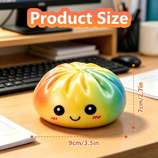 2pcs Glitter Rainbow Dumpling, 2026 Upgrade Mystery Gift Pack, Rainbow Color Dumplings Stress Balls Fidget Toys, Dumplings Desk Toy for Stress Relief, Suitable for Ages 18 and Up