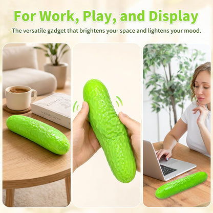 Cucumber Squeeze Toys, 11in Big Slow Rising Stress Ball Squeeze Toy, Stress and Anxiety, Party Favor, Desktop Decoration