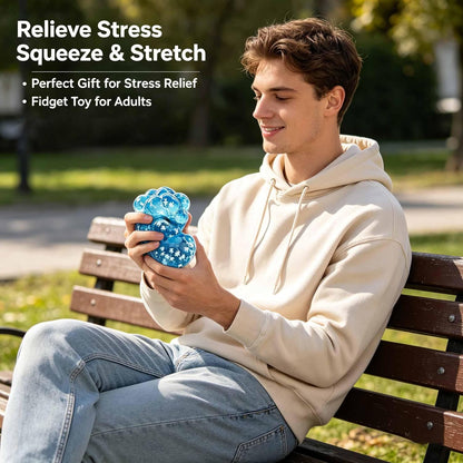 Stress Balls for Adults, Soft Cube Fidget Squeeze Toys, Hand Grip Strength Trainer, Anxiety Relief Sensory Toys for Office, Desk, Square Shape Stress Cube Stress Relief Toys ﻿