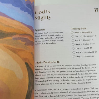 Bible Study Journal A Beautiful Year in the Bible for Women Female 52 Weeks Bible Study Book with Leather Diamond Bookmark Bible in a Year Study Guide Gifts for Christians