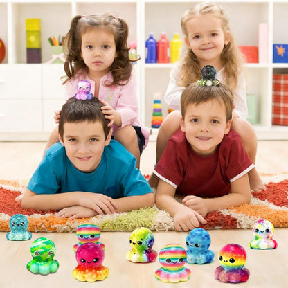 24Pcs Colorful Dumpling Stress Balls Fidget Toys Adults, Random Surprise Squishies - Small Size, Squeeze Dough Ball Hand Toys, Bun with Food Steamer Stretchy, for Easter Basket Stuffers