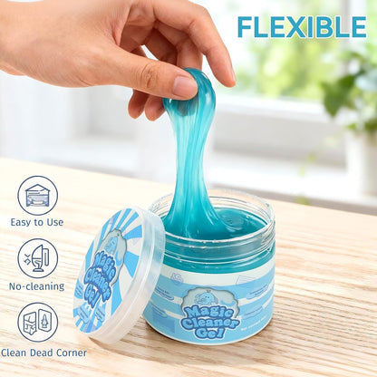Gytera 2PCS Car Cleaning Gel Car Clean Putty Car Accessories, Universal Car Interior Cleaner, Cleaning Kit Supplies, Auto Detailing Tools Car Accessories, Dust Remover Gifts for Men Women