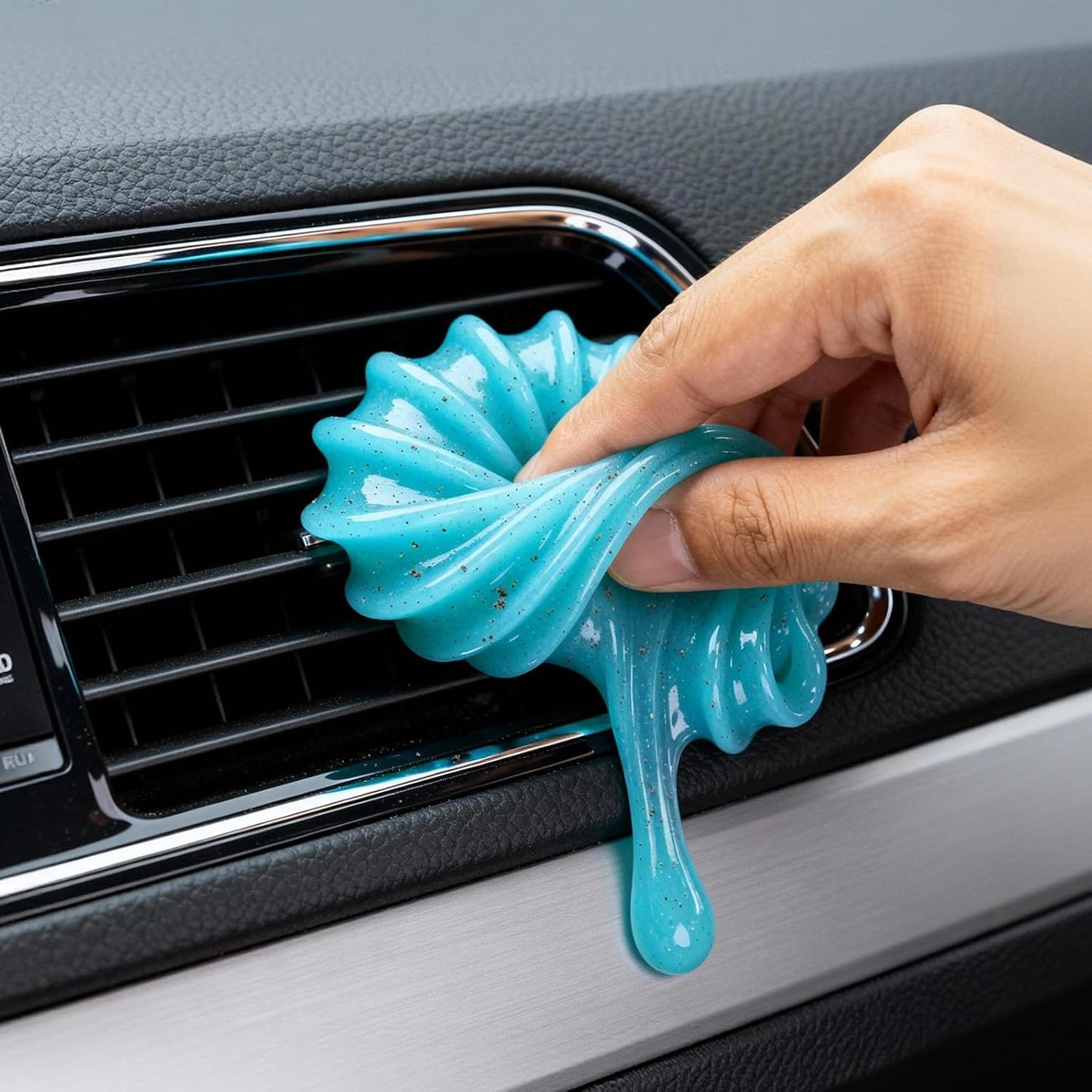 Gytera 2PCS Car Cleaning Gel Car Clean Putty Car Accessories, Universal Car Interior Cleaner, Cleaning Kit Supplies, Auto Detailing Tools Car Accessories, Dust Remover Gifts for Men Women