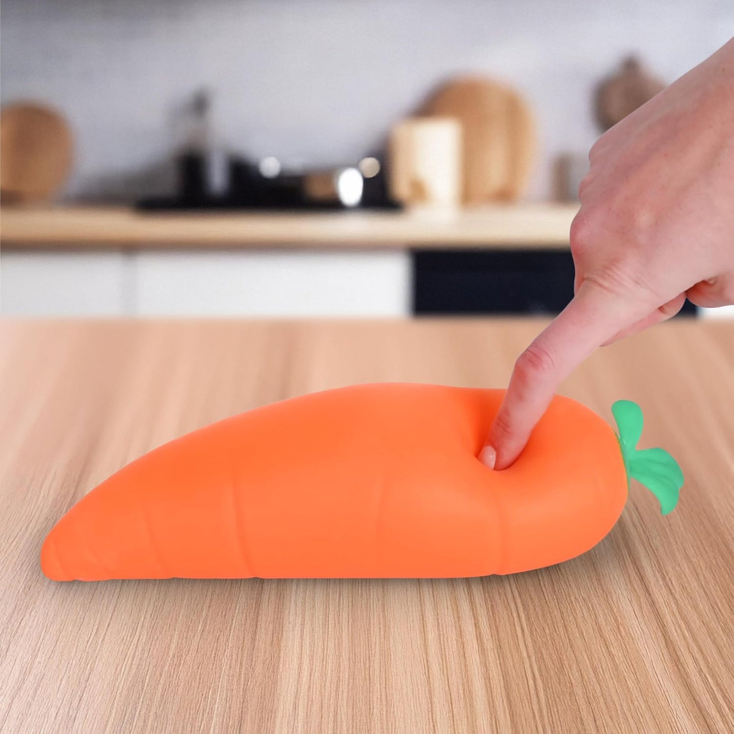 Squishy Carrot – Jumbo 11.5 Inch Squishy Vegetable | Giant Stress Relief Toy | Fidget Sensory Food Fun for Kids, Teens & Adults