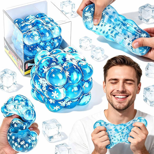 Stress Balls for Adults, Soft Cube Fidget Squeeze Toys, Hand Grip Strength Trainer, Anxiety Relief Sensory Toys for Office, Desk, Square Shape Stress Cube Stress Relief Toys ﻿