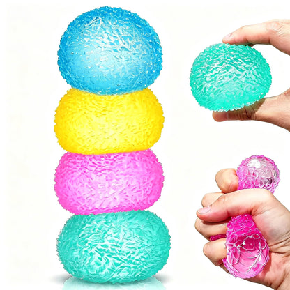 4 Pack Squishy Fidget Toys Stress Cube Bulk, Squishies Slow Rising Stress Balls for Adults, Sensory Fidget Toys for Anxiety Relief, Small Squishy Toys for , Halloween Party Favors