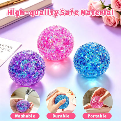 Diamond Squishy-2.2 Inch Diamond Squeeze Balls,Super Solid Squeeze Ball，Slow Rising Squishy,Fun Squishies for Stress Relief, Birthday Gifts Party Favors Classroom Prizes for Kids Adults (Pink)