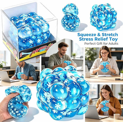 Stress Balls for Adults, Soft Cube Fidget Squeeze Toys, Hand Grip Strength Trainer, Anxiety Relief Sensory Toys for Office, Desk, Square Shape Stress Cube Stress Relief Toys ﻿
