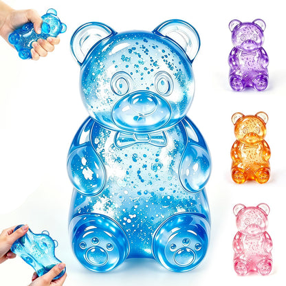 Stress Bear Fidget Toys, Stress Ball Slow Rising, Squeeze Toys for Adults, Classroom Prizes, Christmas, Party Favors, Stocking Stuffers (Pink)