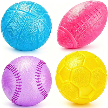 Fidget Toys Stress Balls for Adults - 4Pack Malt Sugar Squishy Fidget Toys, Slow Rise Gel Ball, Stretchy Squeeze Stress Relief Balls for Anxiety/Therapy, Slow-Rise Sensory Toys, Halloween Party Favors