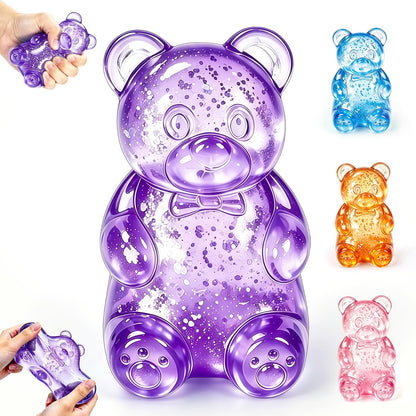 Stress Bear Fidget Toys, Stress Ball Slow Rising, Squeeze Toys for Adults, Classroom Prizes, Christmas, Party Favors, Stocking Stuffers (Pink)